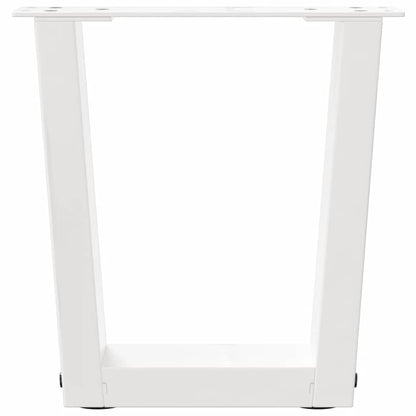 Couchtischbeine V-Form 2 Stück Weiß 40x(30-31,3) cm Stahl
