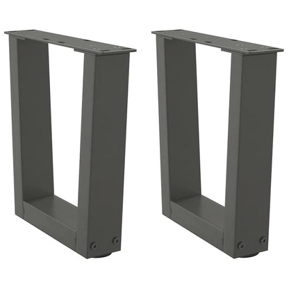 Couchtischbeine V-Form 2 Stück Anthrazit 40x(30-31,3) cm Stahl