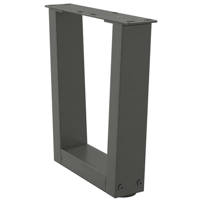 Couchtischbeine V-Form 2 Stück Anthrazit 40x(30-31,3) cm Stahl
