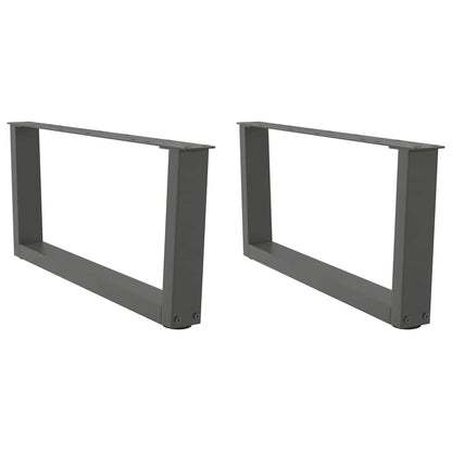 Couchtischbeine V-Form 2 Stück Anthrazit 70x(30-31,3) cm Stahl