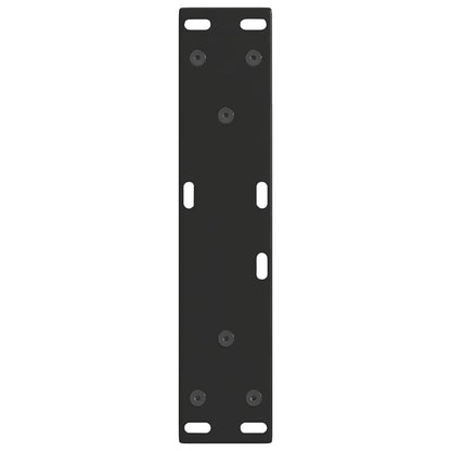 Couchtischbeine V-Form 2 Stück Schwarz 28x(42-43,3) cm Stahl