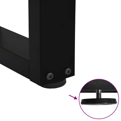 Couchtischbeine V-Form 2 Stück Schwarz 28x(42-43,3) cm Stahl