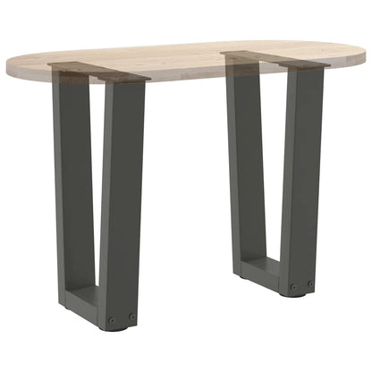 Couchtischbeine V-Form 2 Stück Anthrazit 28x(42-43,3) cm Stahl