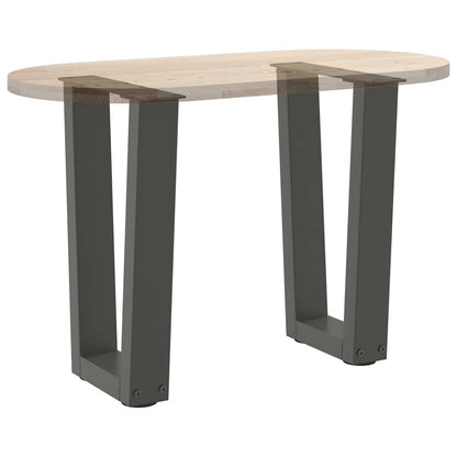 Couchtischbeine V-Form 2 Stück Anthrazit 38x(42-43,3) cm Stahl