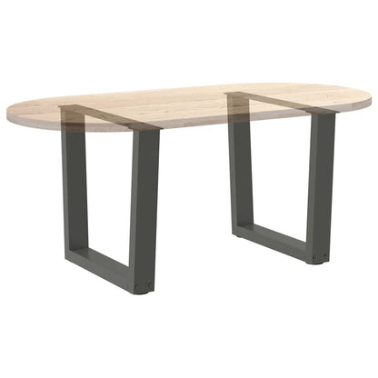 Couchtischbeine V-Form 2 Stück Anthrazit 50x(42-43,3) cm Stahl
