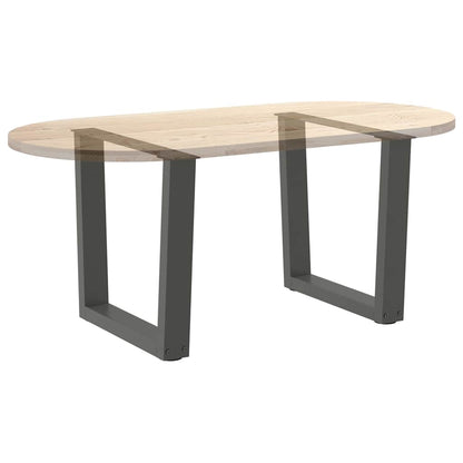 Couchtischbeine V-Form 2 Stück Anthrazit 60x(42-43,3) cm Stahl