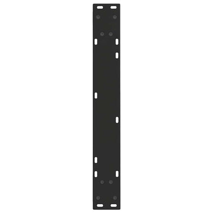 Esstisch Beine V-Form 2 Stück Schwarz 70x(72-73,3) cm Stahl
