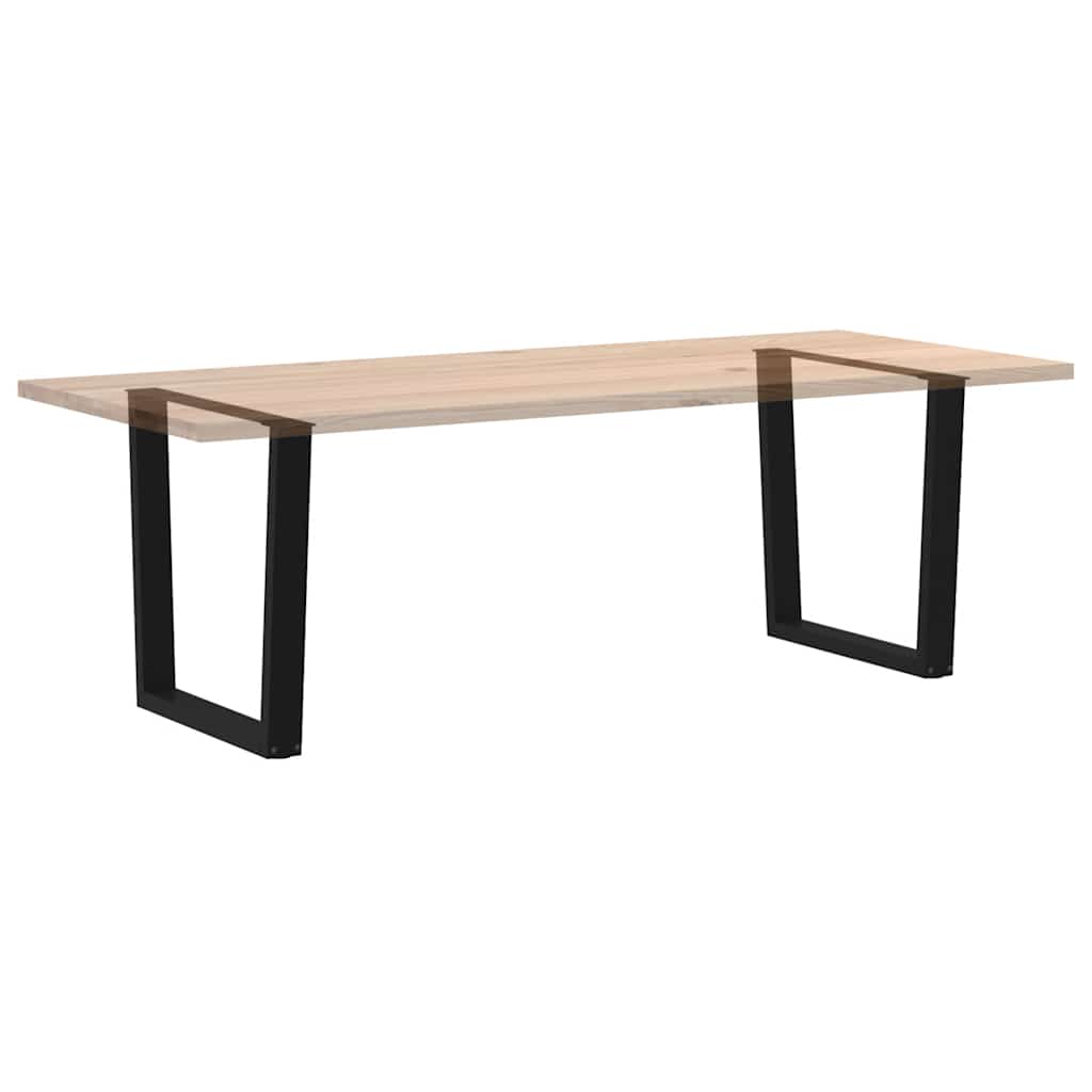 Pieds de table à manger en V, 2 pièces, noir, 90 x (72-73,3) cm, acier