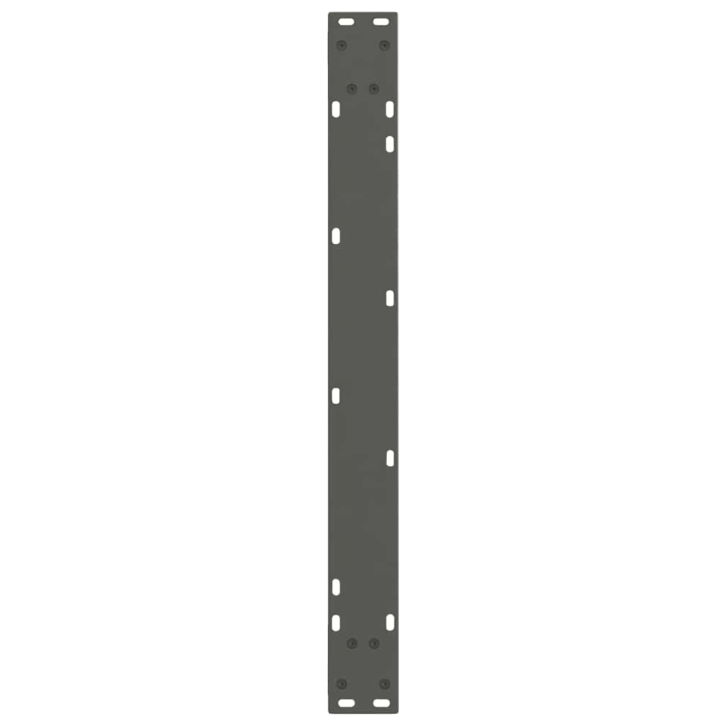 Pieds de table à manger en V, 2 pièces, anthracite, 90 x (72-73,3) cm, acier
