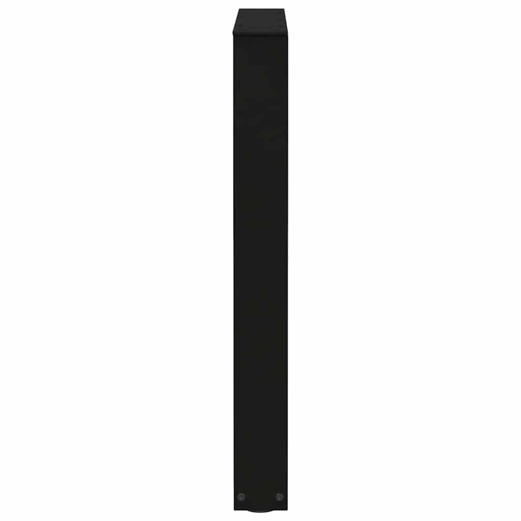 Pieds de table à manger en V, 3 pièces, noir, 70 x (72-73,3) cm, acier