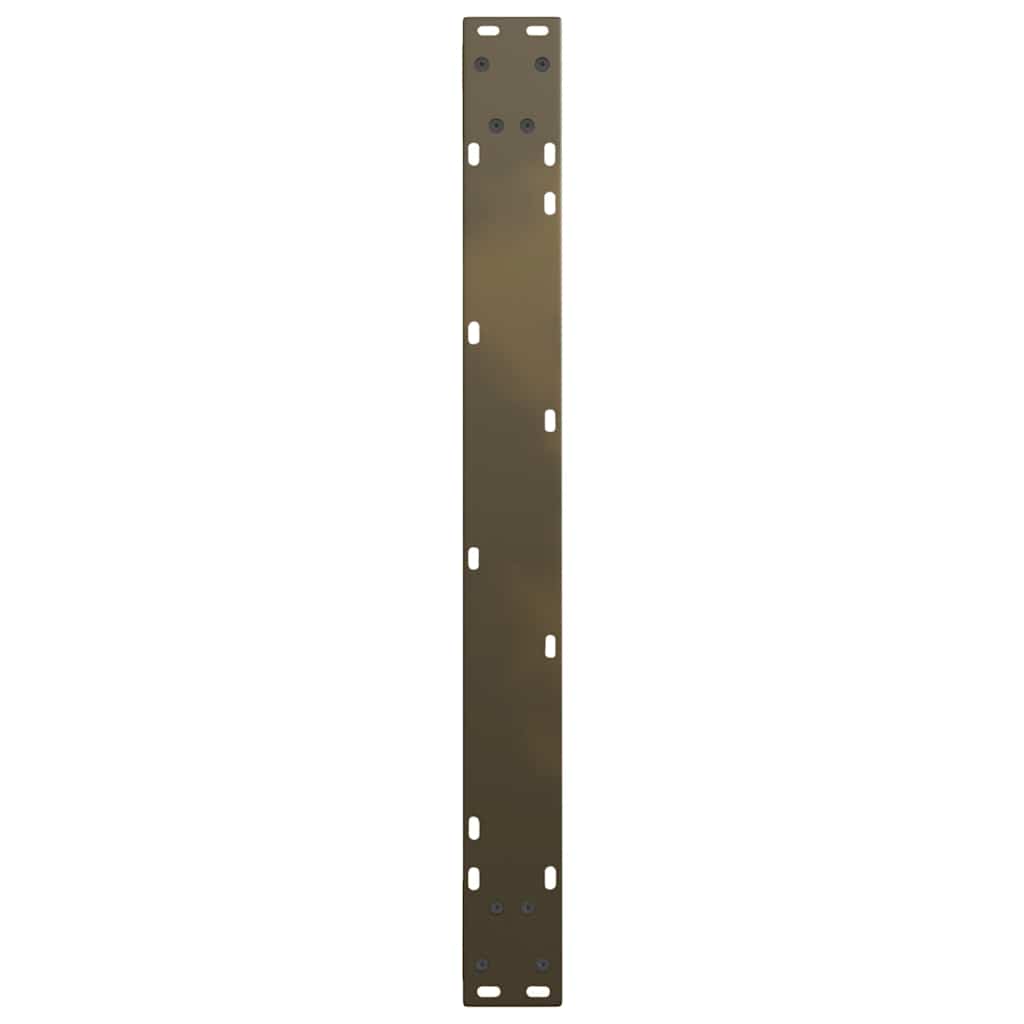 Pieds de table à manger en V 3 pièces acier naturel 90x(72-73,3) cm acier