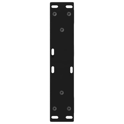Couchtischbeine 2 Stk. Schwarz 30x(30-31,3) cm Stahl