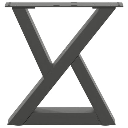 Couchtischbeine 2 Stk. Anthrazit 30x(30-31,3) cm Stahl