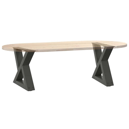 Couchtischbeine 2 Stk. Anthrazit 30x(30-31,3) cm Stahl