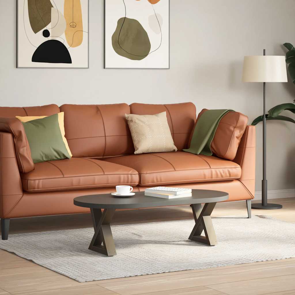 Coffee table legs 2 pcs. natural steel 40x(30-31.3) cm steel