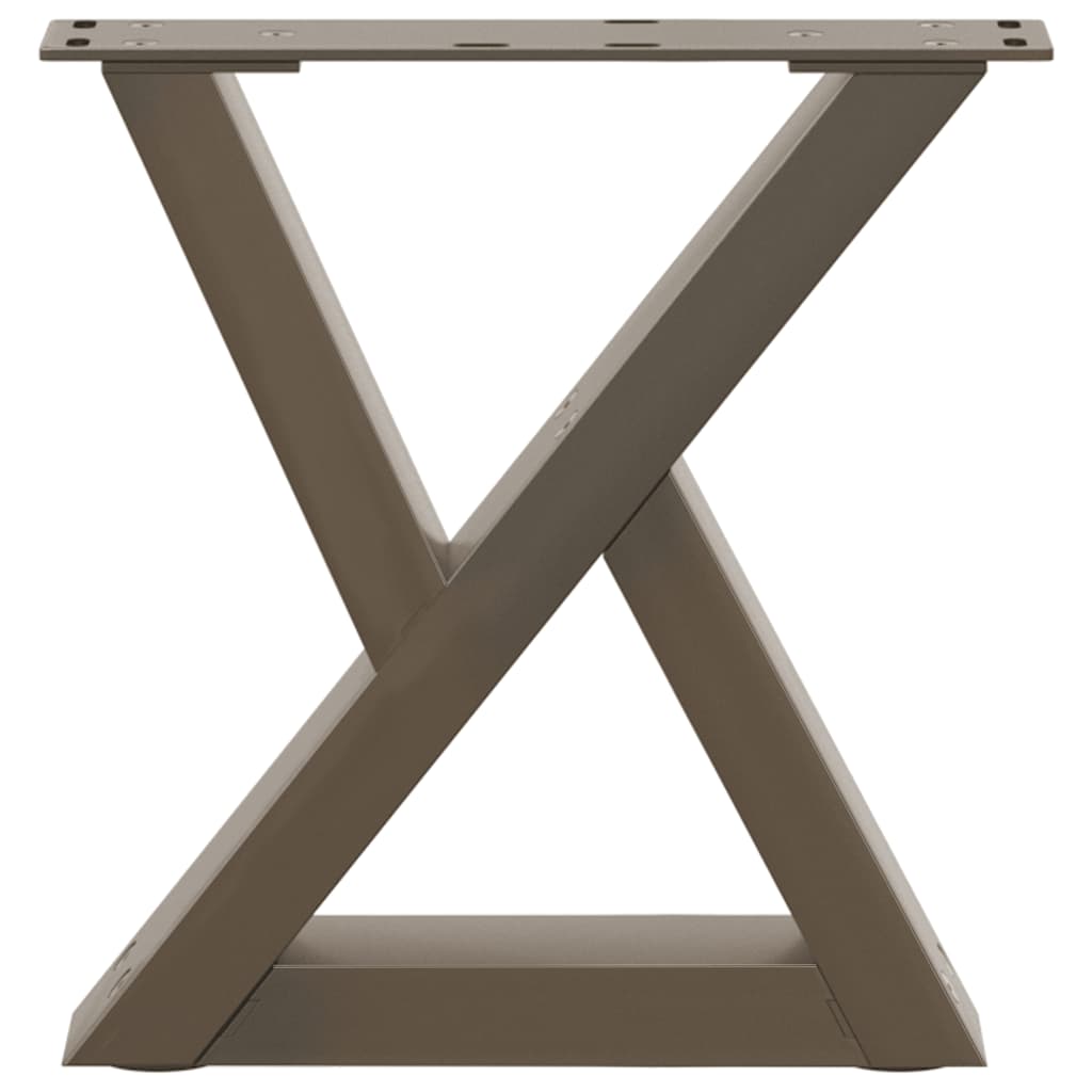 Coffee table legs 2 pcs. natural steel 40x(30-31.3) cm steel