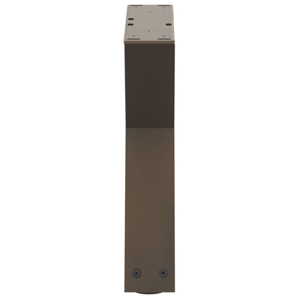 Coffee table legs 2 pcs. natural steel 40x(30-31.3) cm steel
