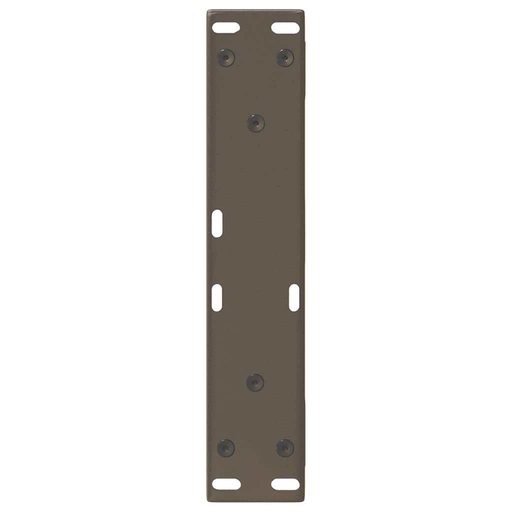 Coffee table legs 2 pcs. natural steel 40x(30-31.3) cm steel