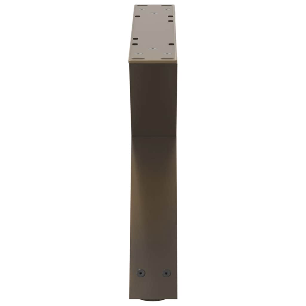 Coffee table legs 2 pcs. natural steel 50x(30-31.3) cm steel