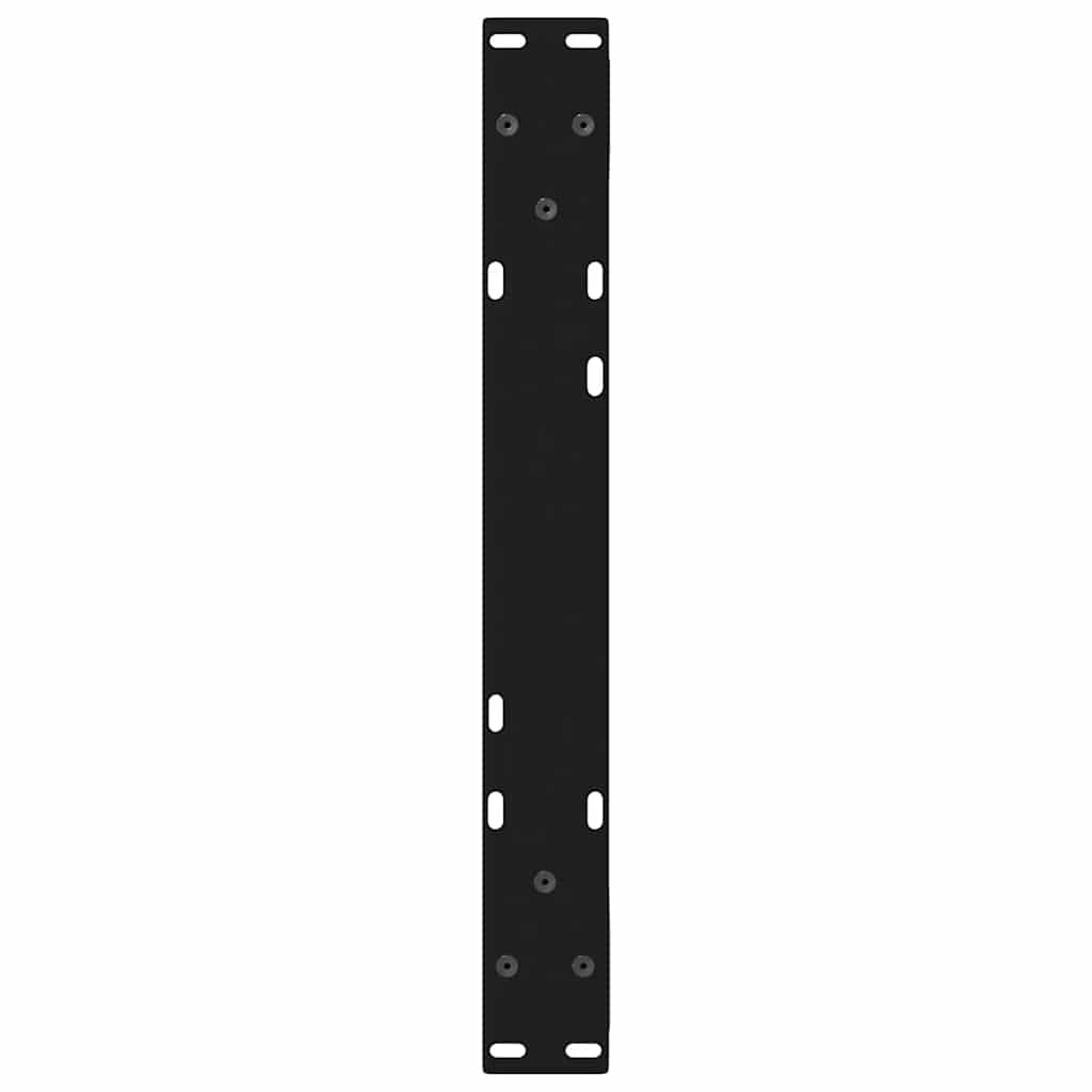 Pieds de table basse (2 pièces) en acier noir, 60 x 30-31,3 cm