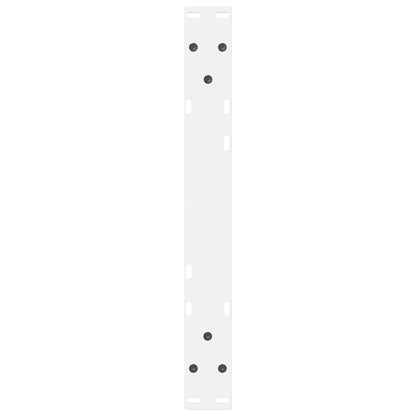 Couchtischbeine 2 Stk. Weiß 60x(30-31,3) cm Stahl