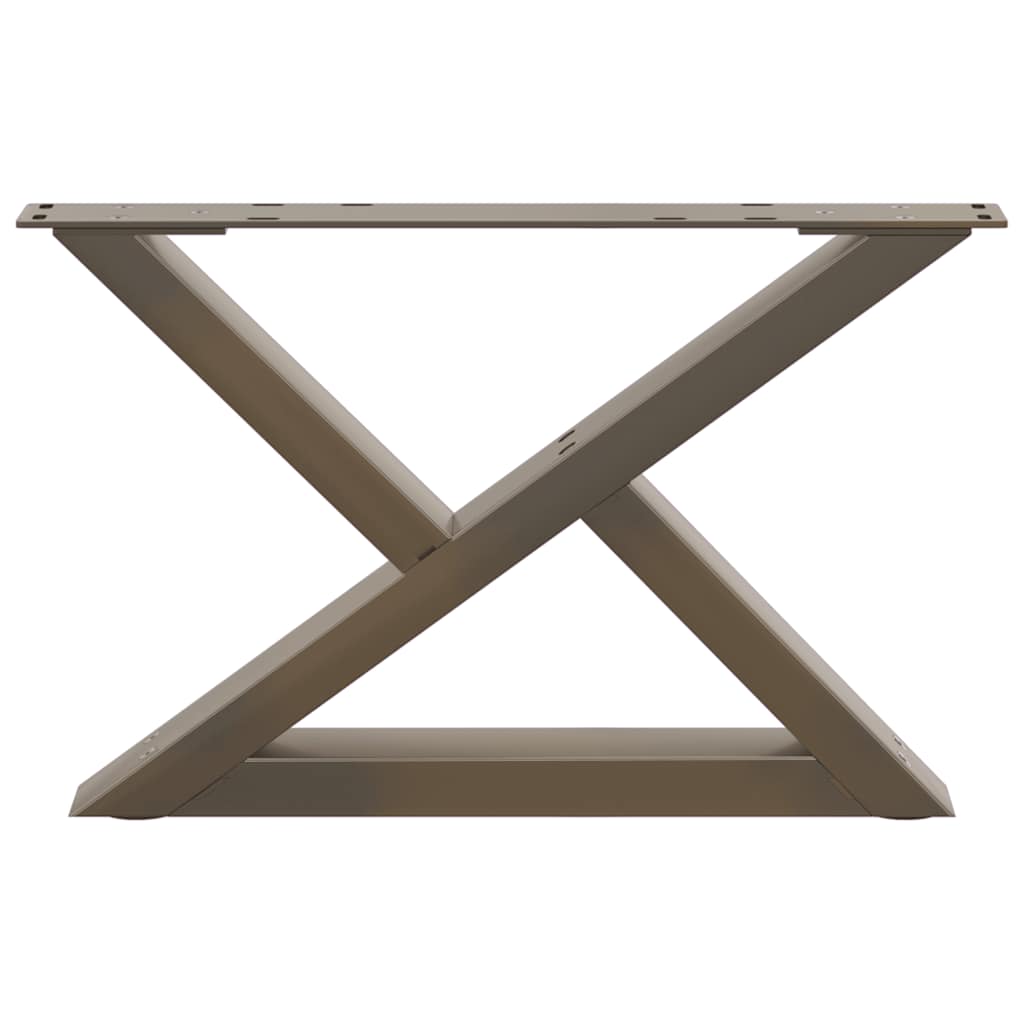 Coffee table legs 2 pcs. natural steel 60x(30-31.3) cm steel