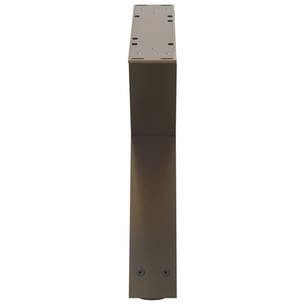 Coffee table legs 2 pcs. natural steel 60x(30-31.3) cm steel