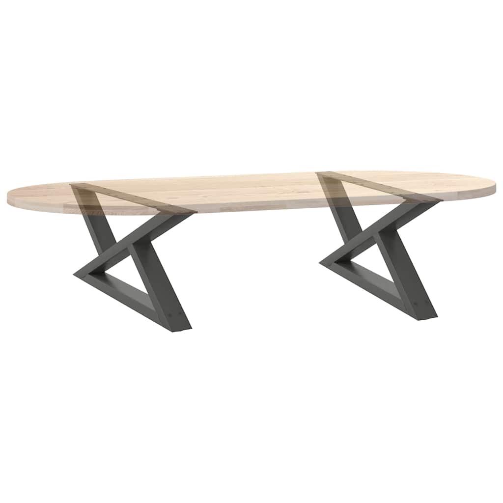 Coffee table legs 2 pcs. Anthracite 70x(30-31.3) cm steel