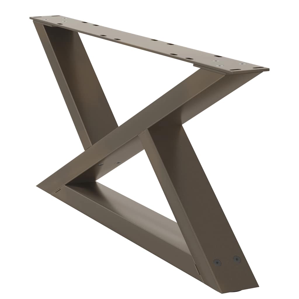 Coffee table legs 2 pcs. natural steel 70x(30-31.3) cm steel