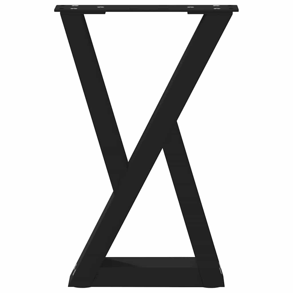 Coffee table legs 2 pcs. Black 28x(42-43.3) cm steel
