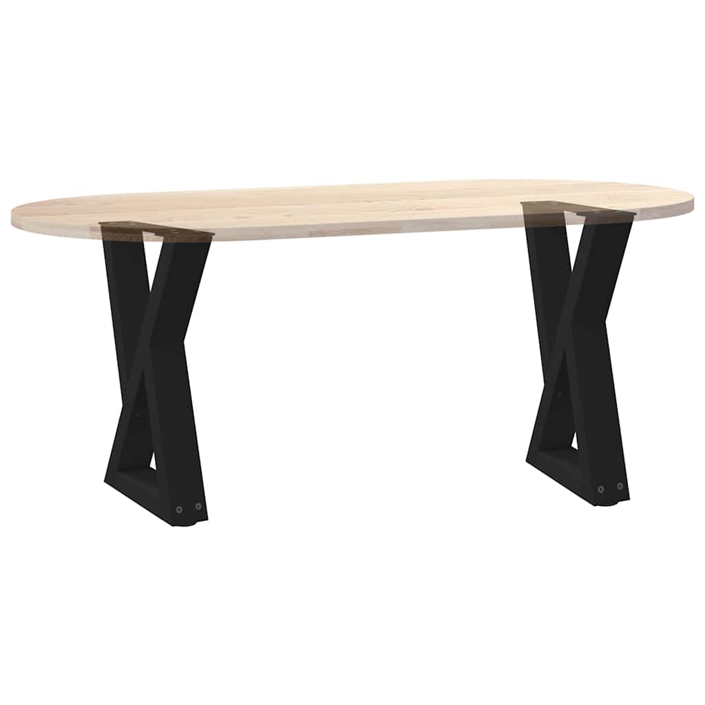 Coffee table legs 2 pcs. Black 28x(42-43.3) cm steel