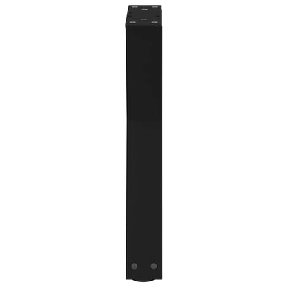 Couchtischbeine 2 Stk. Schwarz 38x(42-43,3) cm Stahl