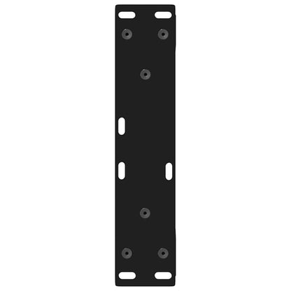 Couchtischbeine 2 Stk. Schwarz 38x(42-43,3) cm Stahl