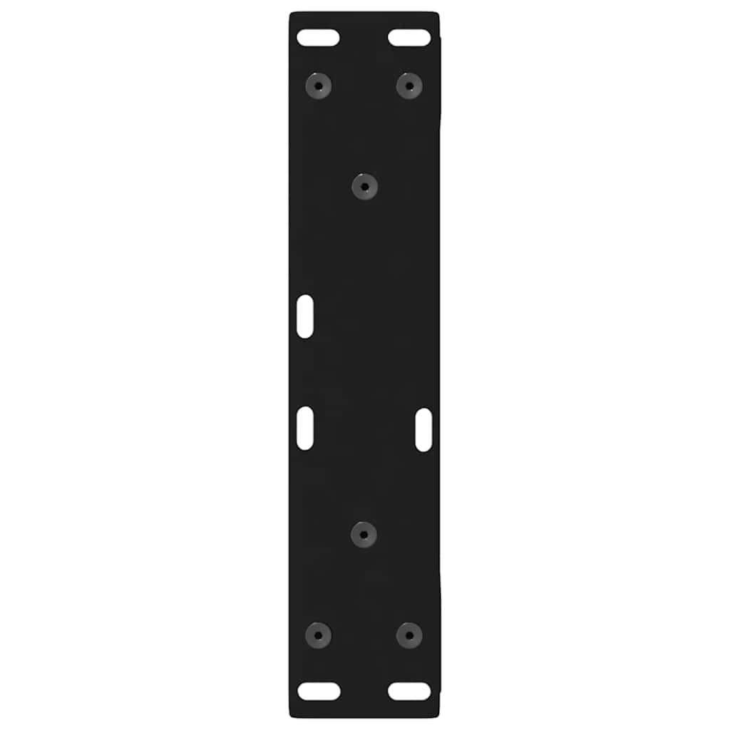 Pieds de table basse (2 pièces) en acier noir, 38 x 42-43,3 cm