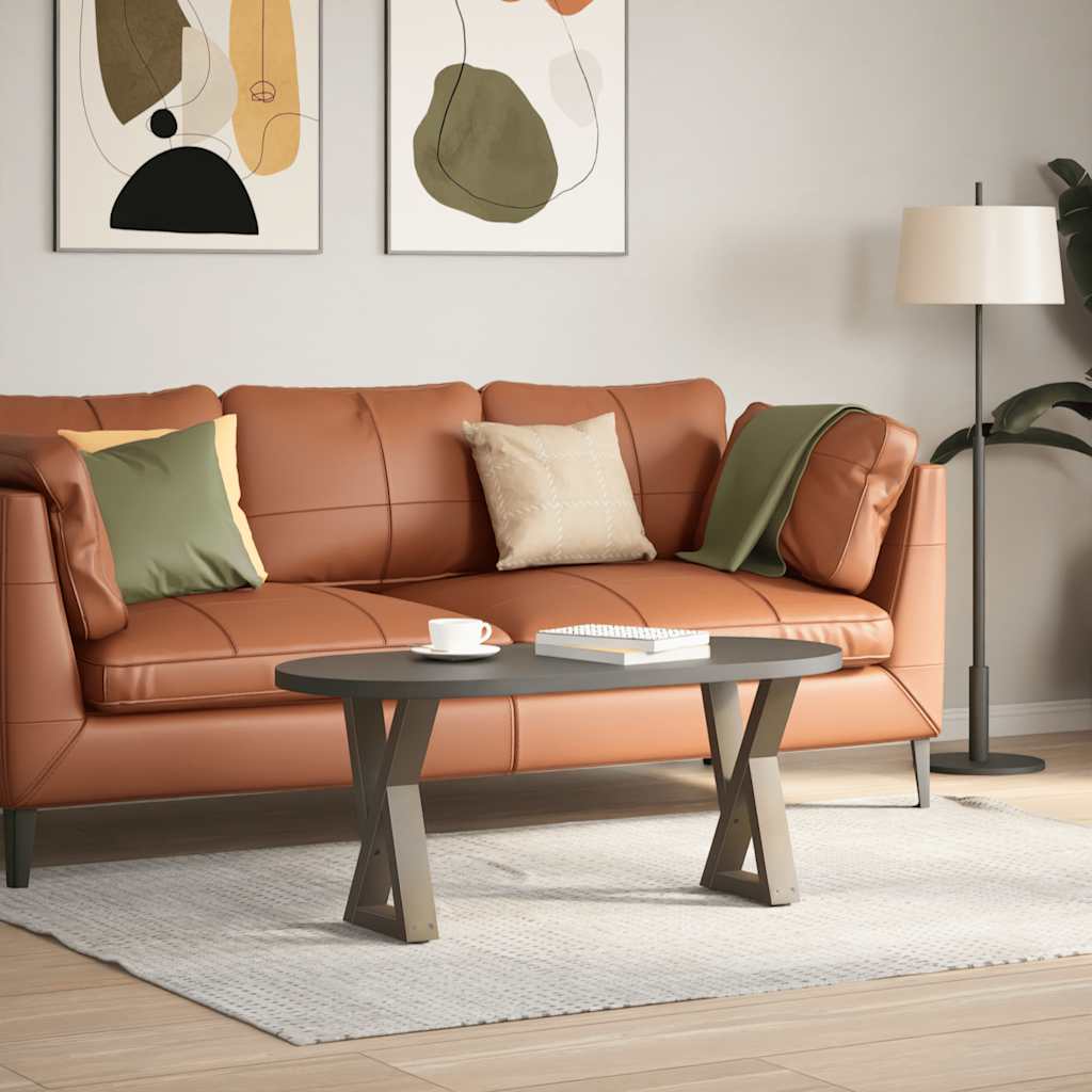 Coffee table legs 2 pcs. natural steel 38x(42-43.3) cm steel