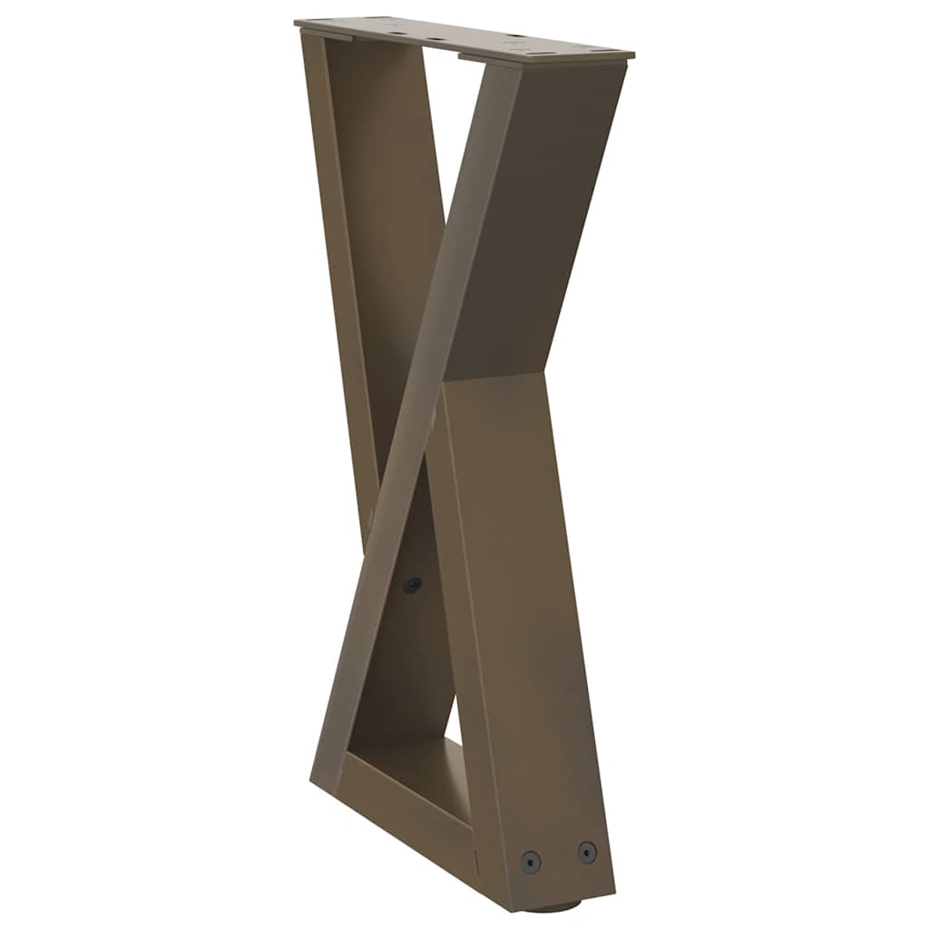 Coffee table legs 2 pcs. natural steel 38x(42-43.3) cm steel