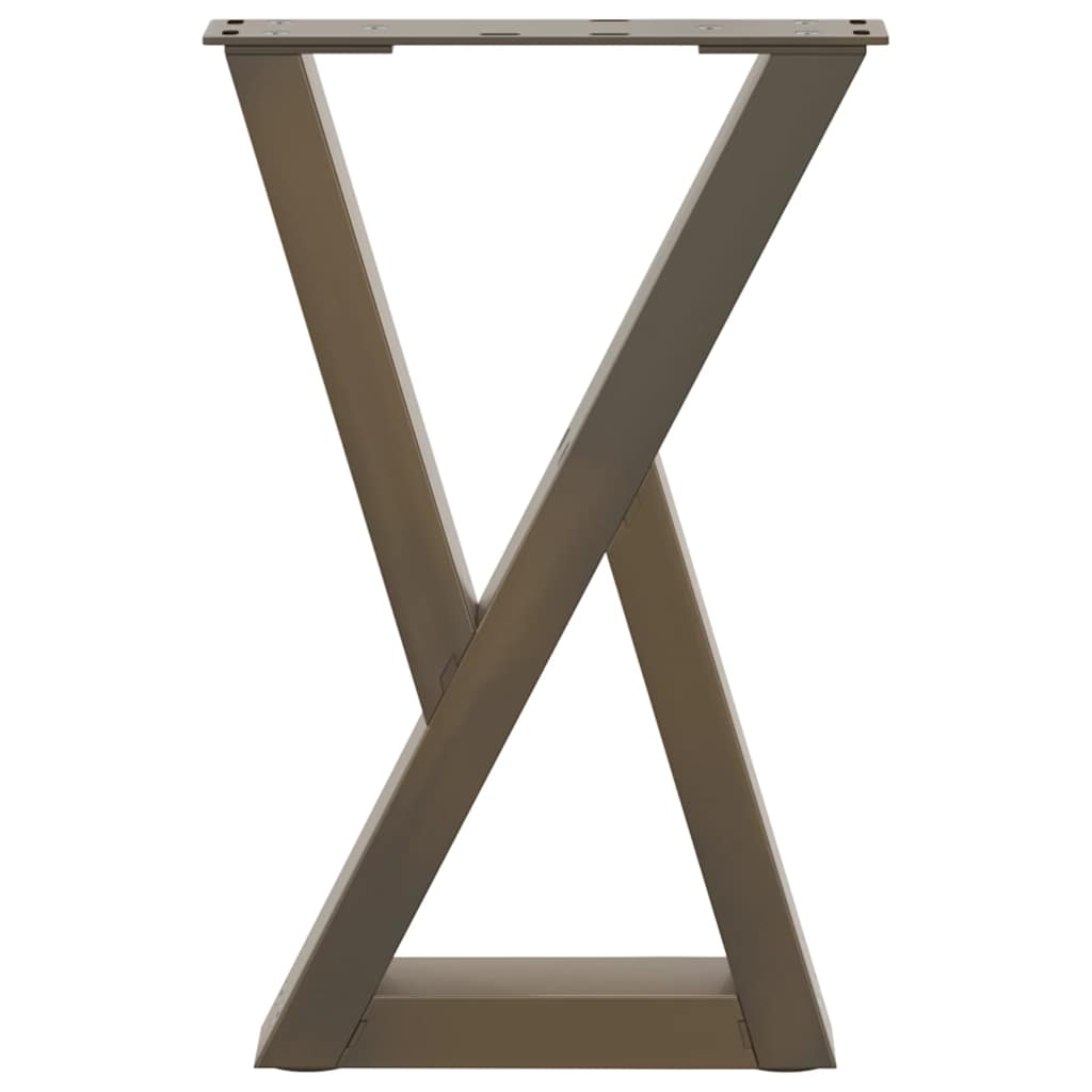 Coffee table legs 2 pcs. natural steel 38x(42-43.3) cm steel