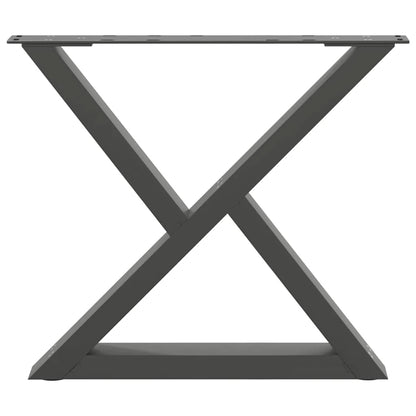 Couchtischbeine 2 Stk. Anthrazit 50x(42-43,3) cm Stahl