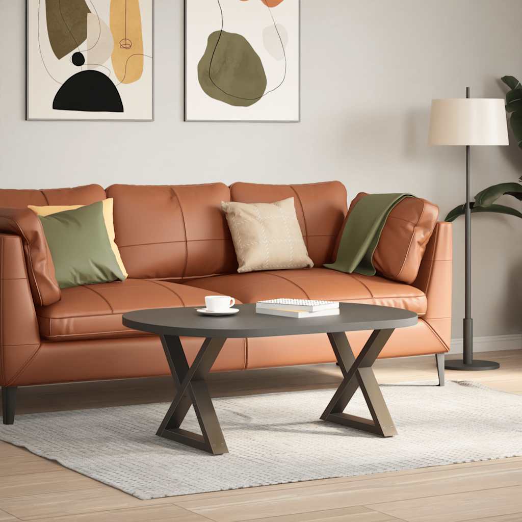 Coffee table legs 2 pcs. natural steel 50x(42-43.3) cm steel