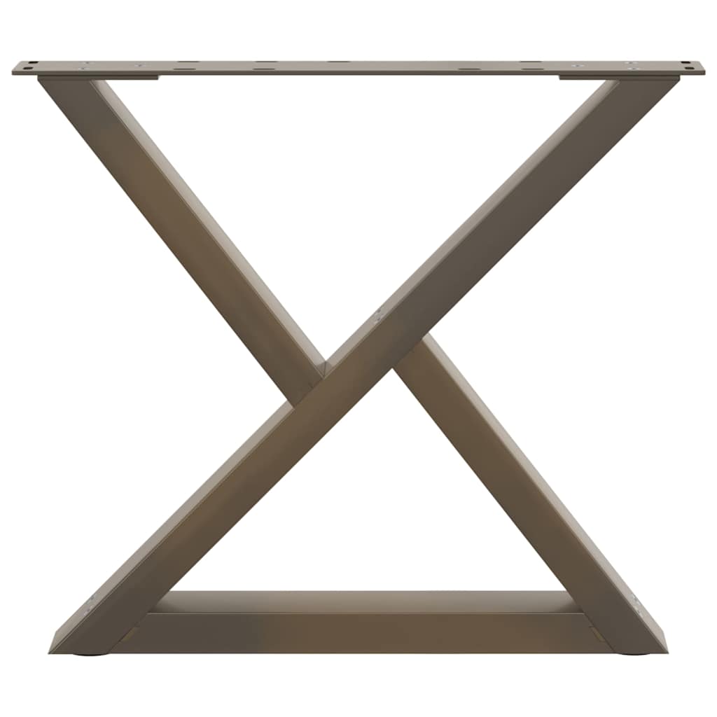Coffee table legs 2 pcs. natural steel 50x(42-43.3) cm steel