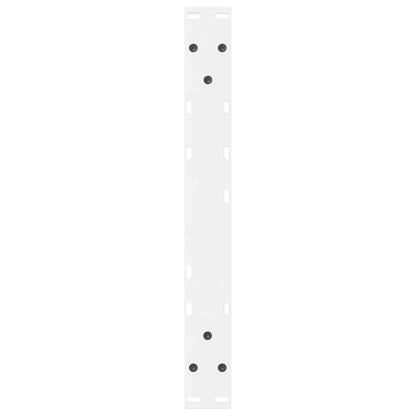 Couchtischbeine 2 Stk. Weiß 60x(42-43,3) cm Stahl