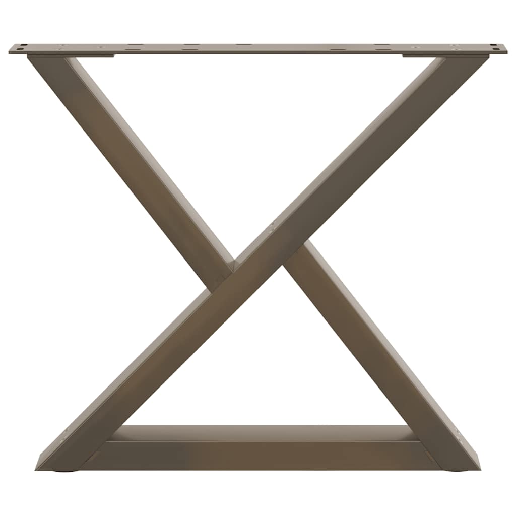 Coffee table legs 2 pcs. natural steel 60x(42-43.3) cm steel