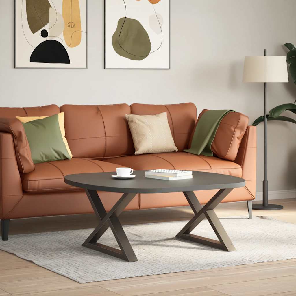 Coffee table legs 2 pcs. natural steel 70x(42-43.3) cm steel