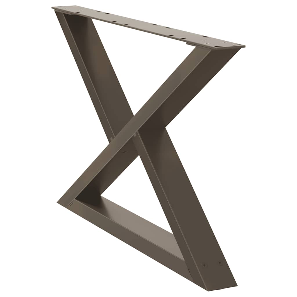 Coffee table legs 2 pcs. natural steel 70x(42-43.3) cm steel