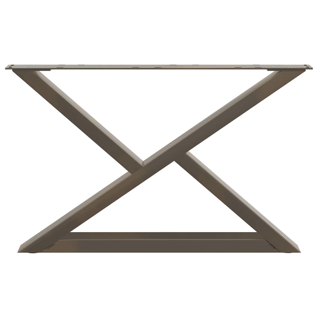 Coffee table legs 2 pcs. natural steel 70x(42-43.3) cm steel