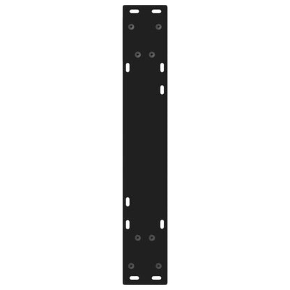 Esstisch Beine 2 Stk. Schwarz 50x(72-73,3) cm Stahl