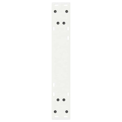 Esstisch Beine 2 Stk. Weiß 60x(72-73,3) cm Stahl