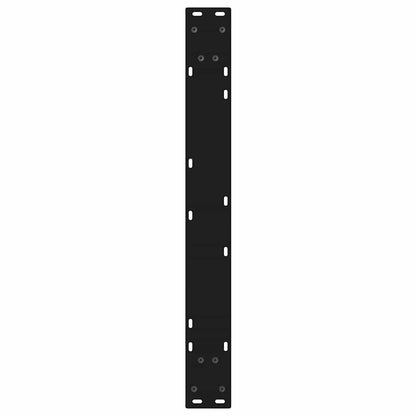 Esstisch Beine 2 Stück Schwarz 70x(72-73,3) cm Stahl