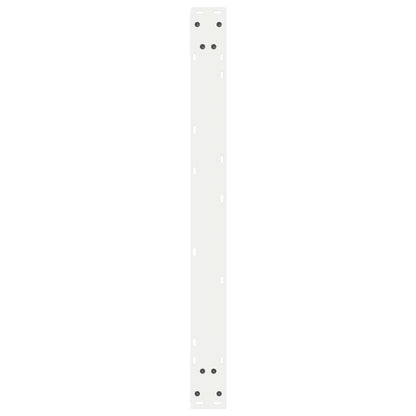 Esstischbeine 2 Stück Weiß 90x(72-73,3) cm Stahl