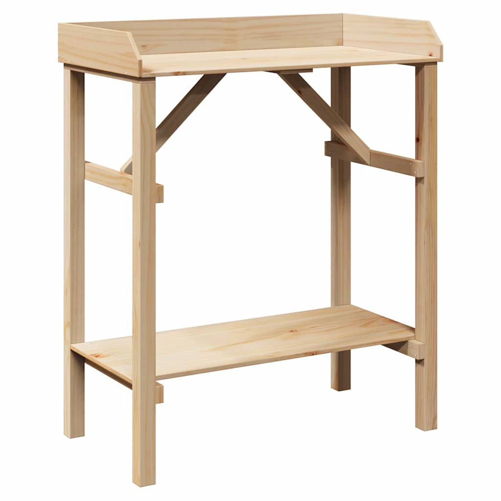 Pflanztisch Natur 75 x 40 x 90 cm Massives Kiefernholz